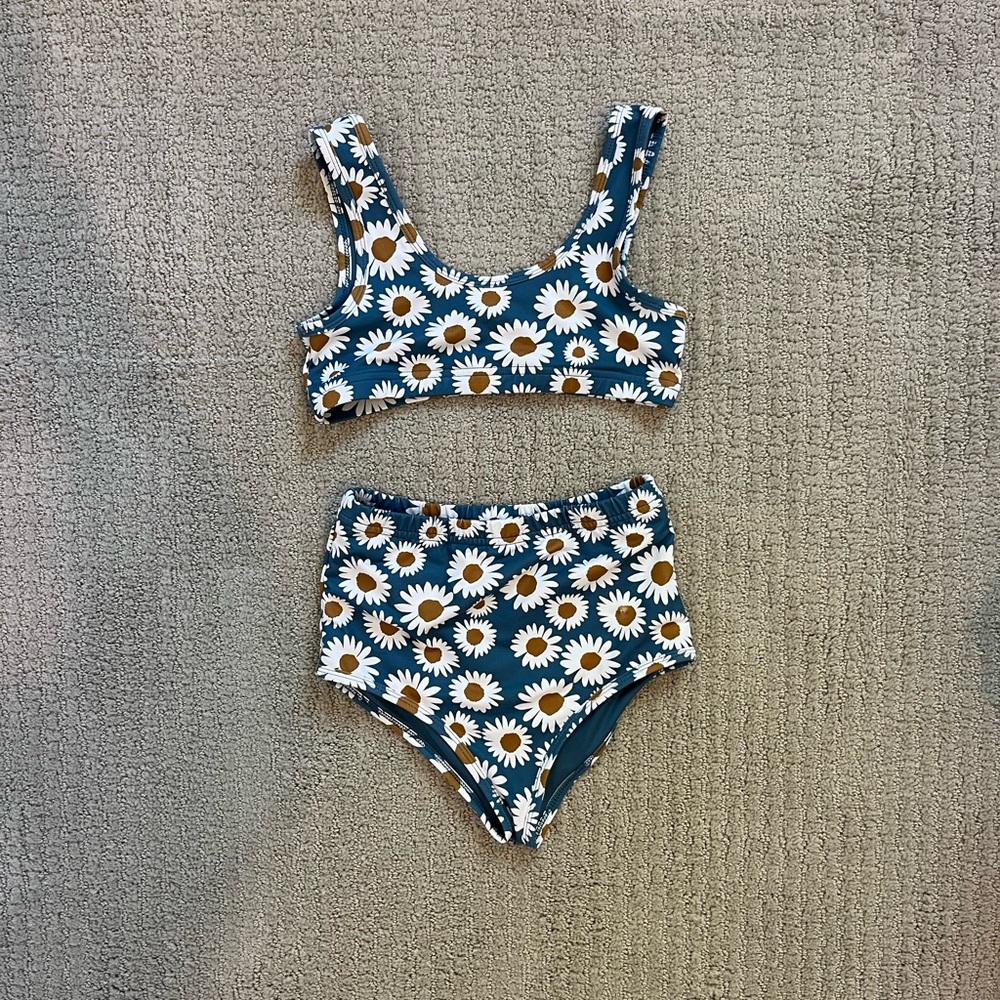 Floral Bikini Set with Daisies